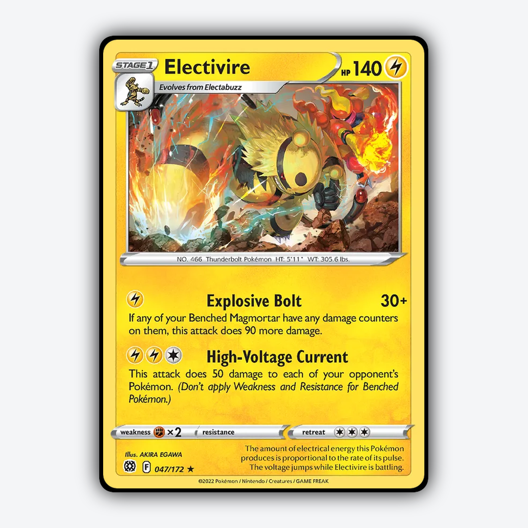 Electivire 047/172 - Brilliant Stars Set - Card Rug