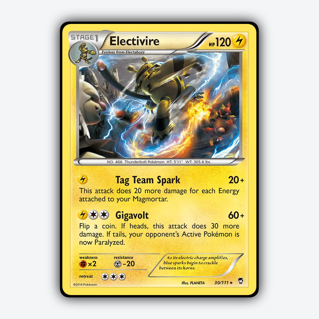 Electivire 030/111 - Furious Fists Set - Card Rug
