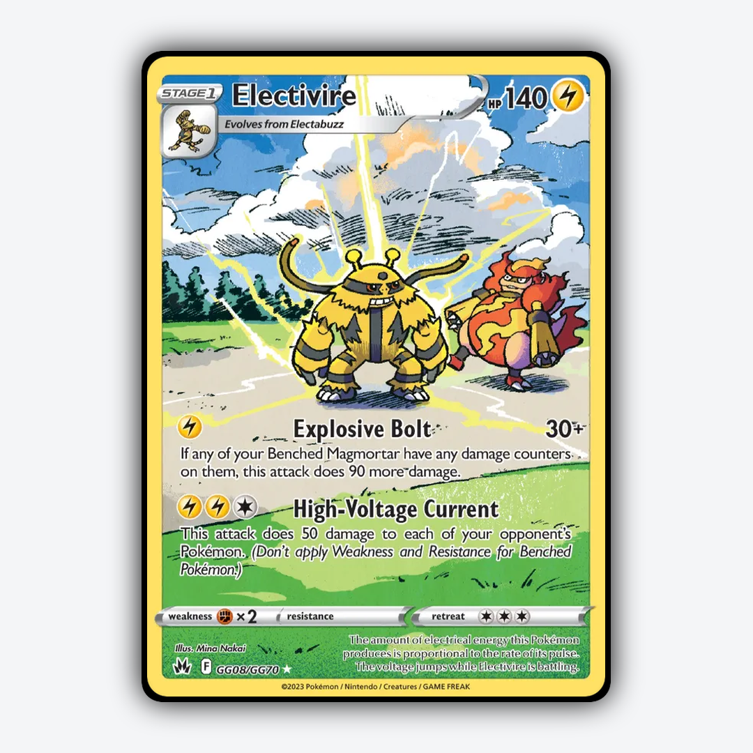 Electivire #8 - Crown Zenith Set - Card Rug