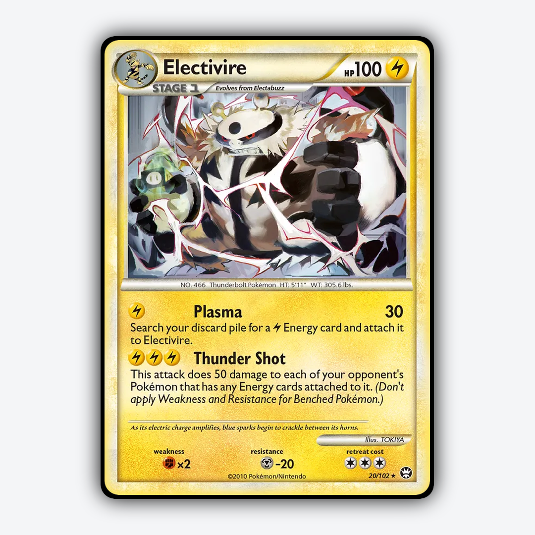 Electivire 020/102 - HS—Triumphant Set - Card Rug