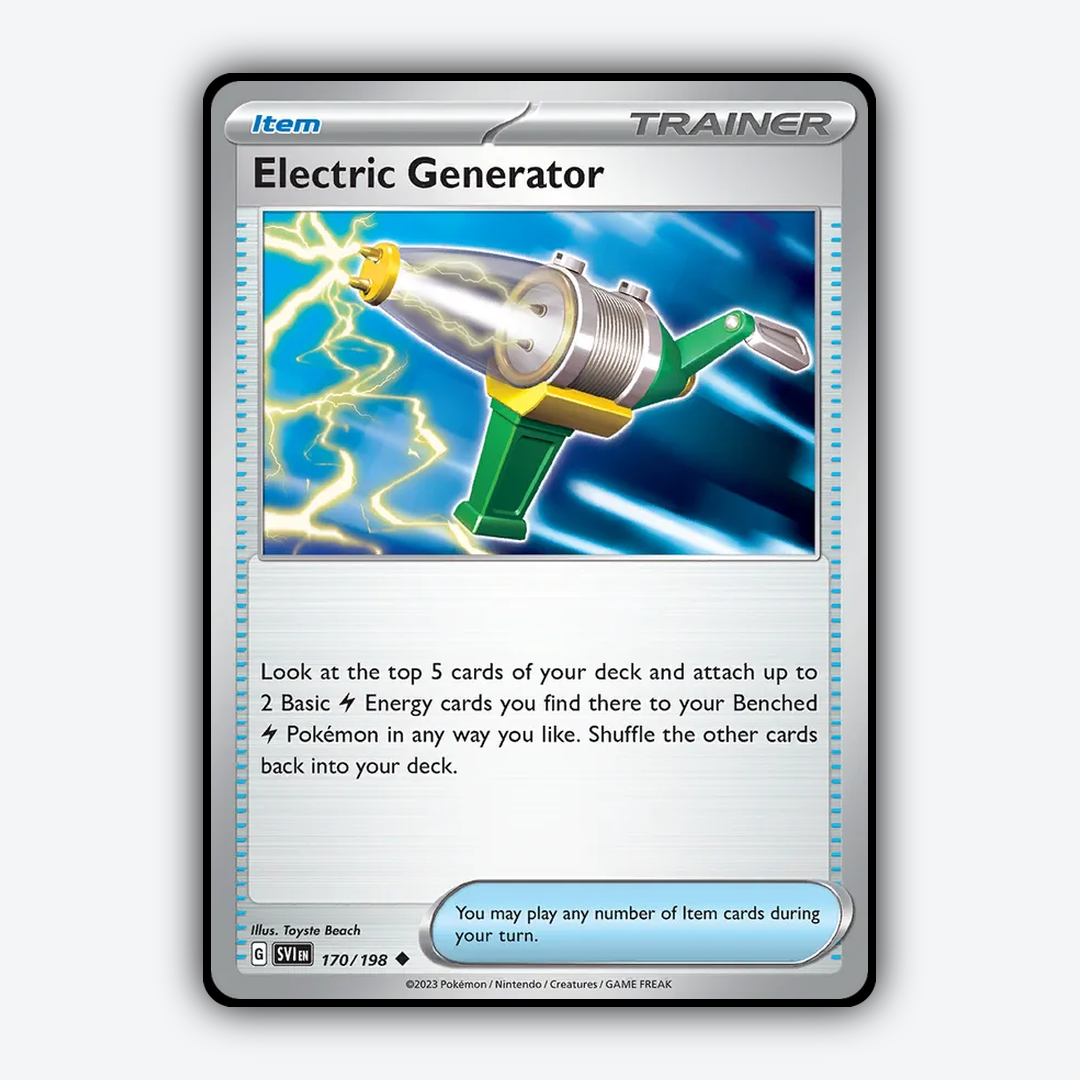 Electric Generator 170/198 - Scarlet & Violet Set - Card Rug