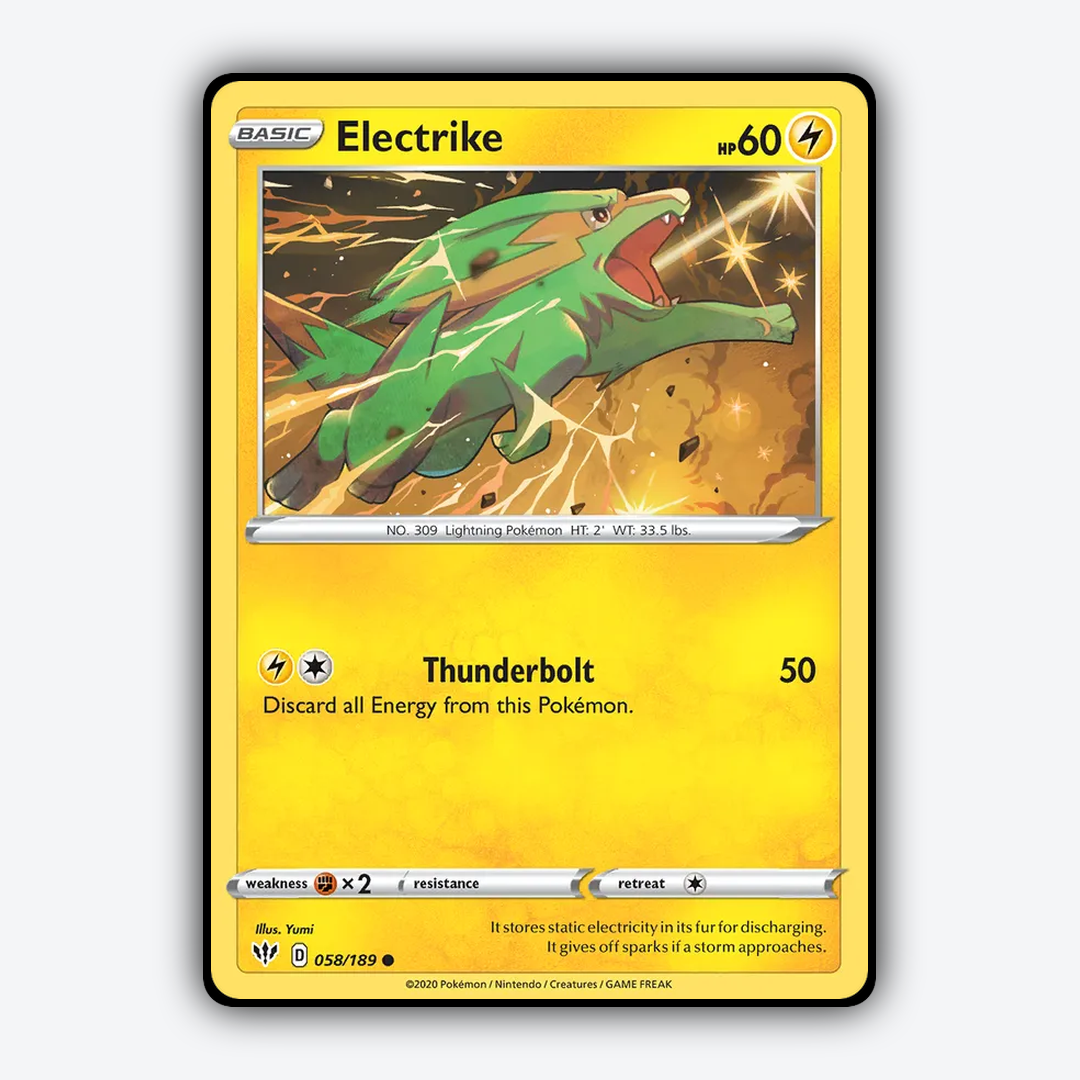 Electrike 058/189 - Darkness Ablaze Set - Card Rug