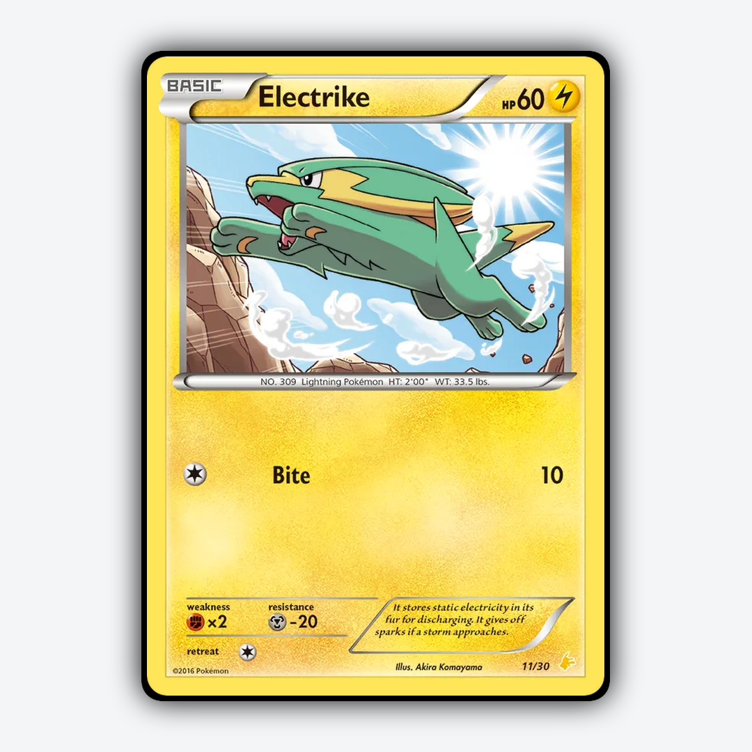 Electrike 011/30 - XY Trainer Kit Pikachu Libre Set - Card Rug