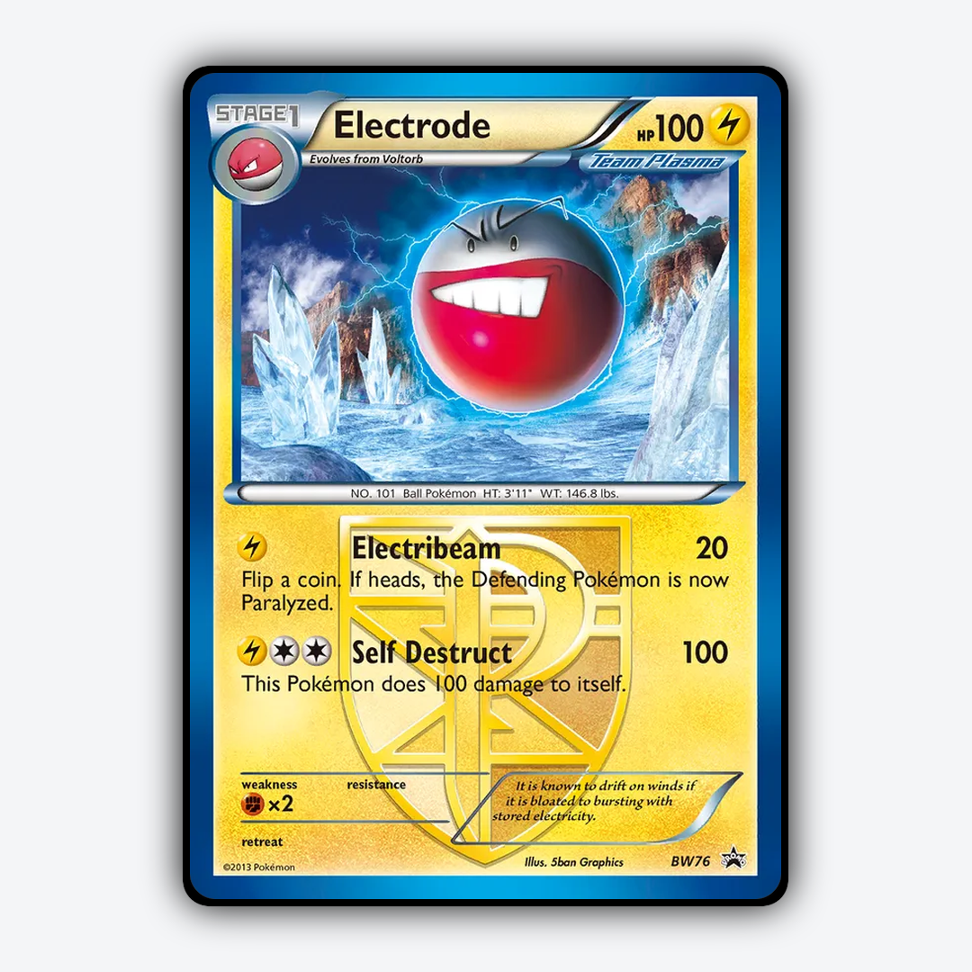 Electrode #76 - BW Black Star Promos Set - Card Rug
