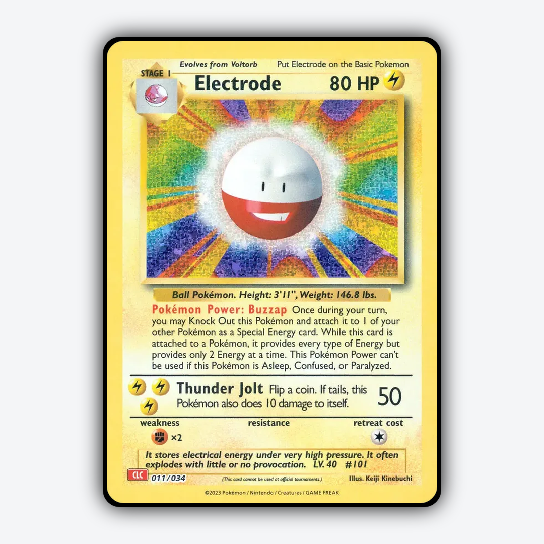 Electrode 011/034 - Pokémon TCG Classic - Charizard Set - Card Rug