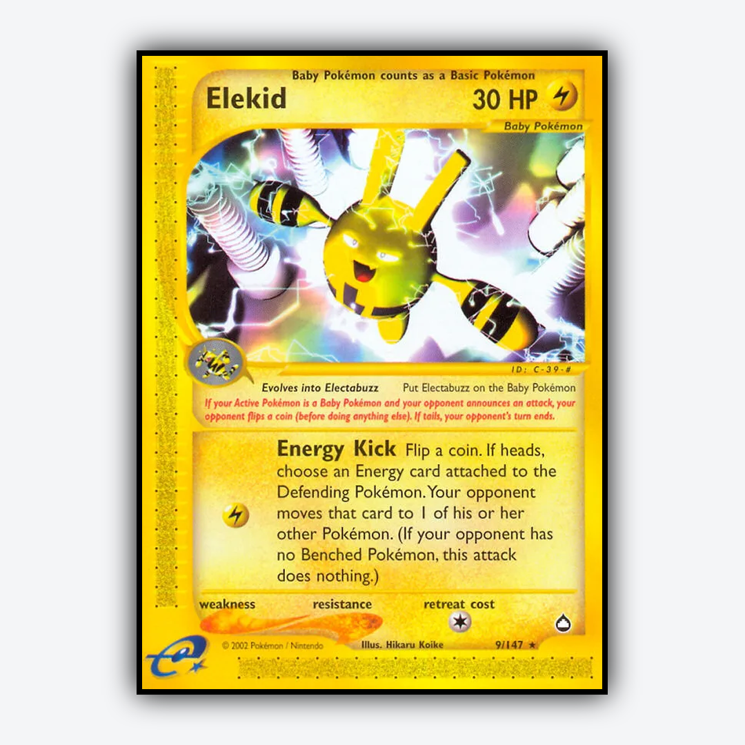 Elekid 009/147 - Aquapolis Set - Card Rug