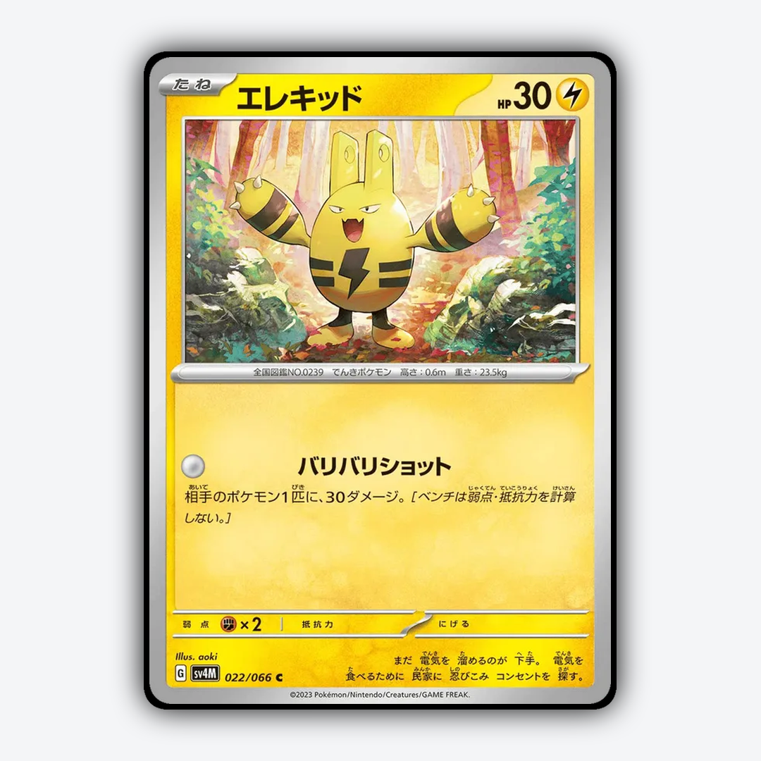 Elekid 022/066 - Future Flash Set - Card Rug (JP)