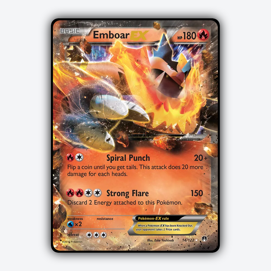 Emboar-EX 014/122 - BREAKpoint Set - Card Rug