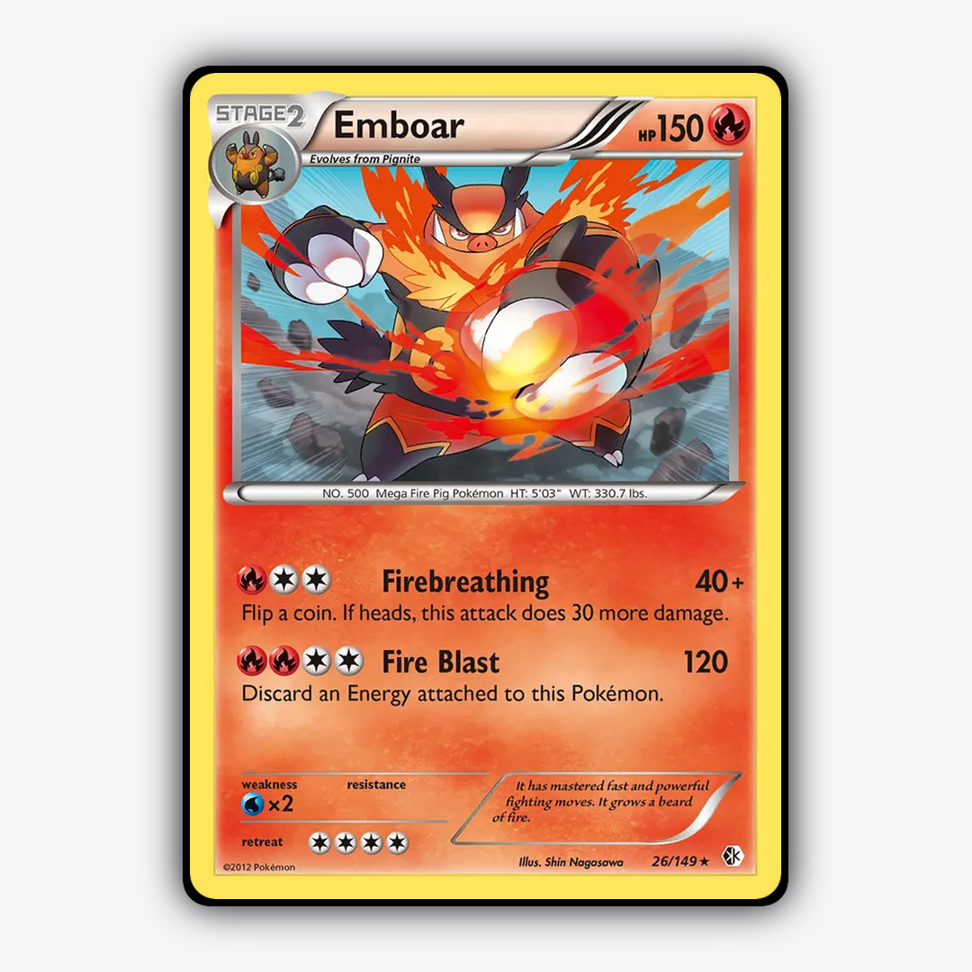 Emboar 026/149 - Boundaries Crossed Set - Card Rug