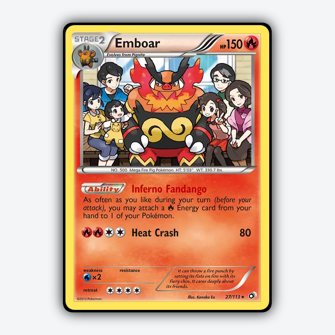 Emboar 027/113 - Legendary Treasures Set - Card Rug
