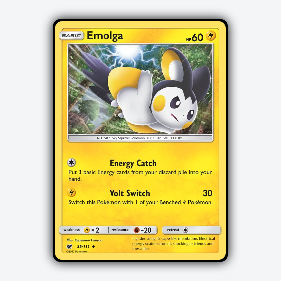 Emolga 035/111 - Crimson Invasion Set - Card Rug