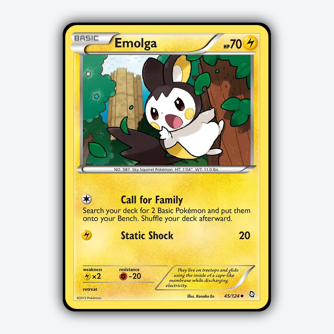 Emolga 045/124 - Dragons Exalted Set - Card Rug