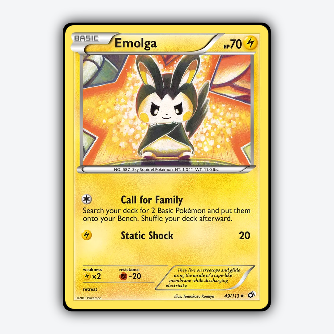Emolga 049/113 - Legendary Treasures Set - Card Rug