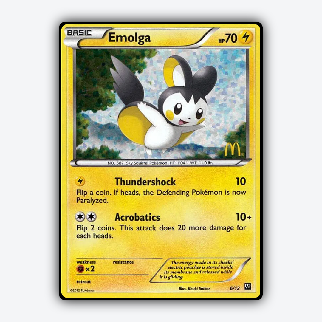Emolga 006/12 - McDonald's Collection 2012 Set - Card Rug