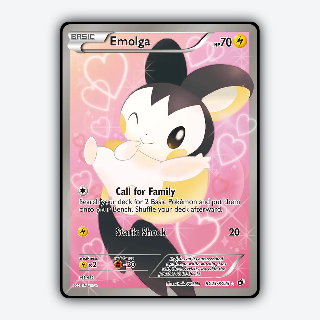 Emolga RC023/113 - RC023/113 Legendary Treasures Set - Card Rug