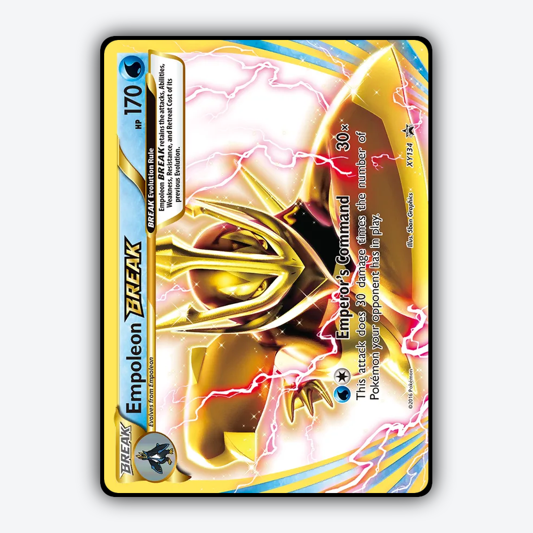 Empoleon BREAK #134 - XY Black Star Promos Set - Card Rug