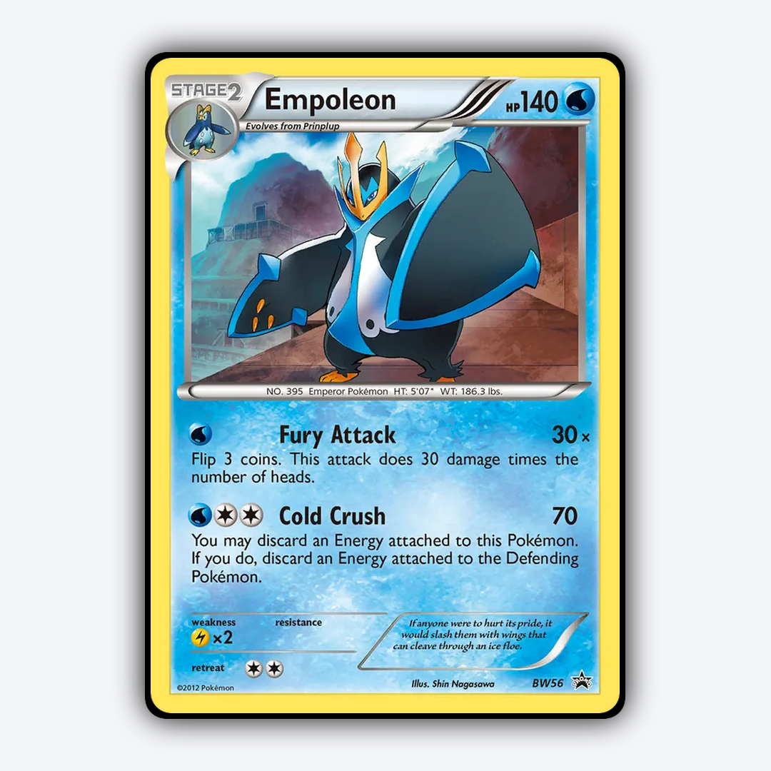 Empoleon #56 - BW Black Star Promos Set - Card Rug