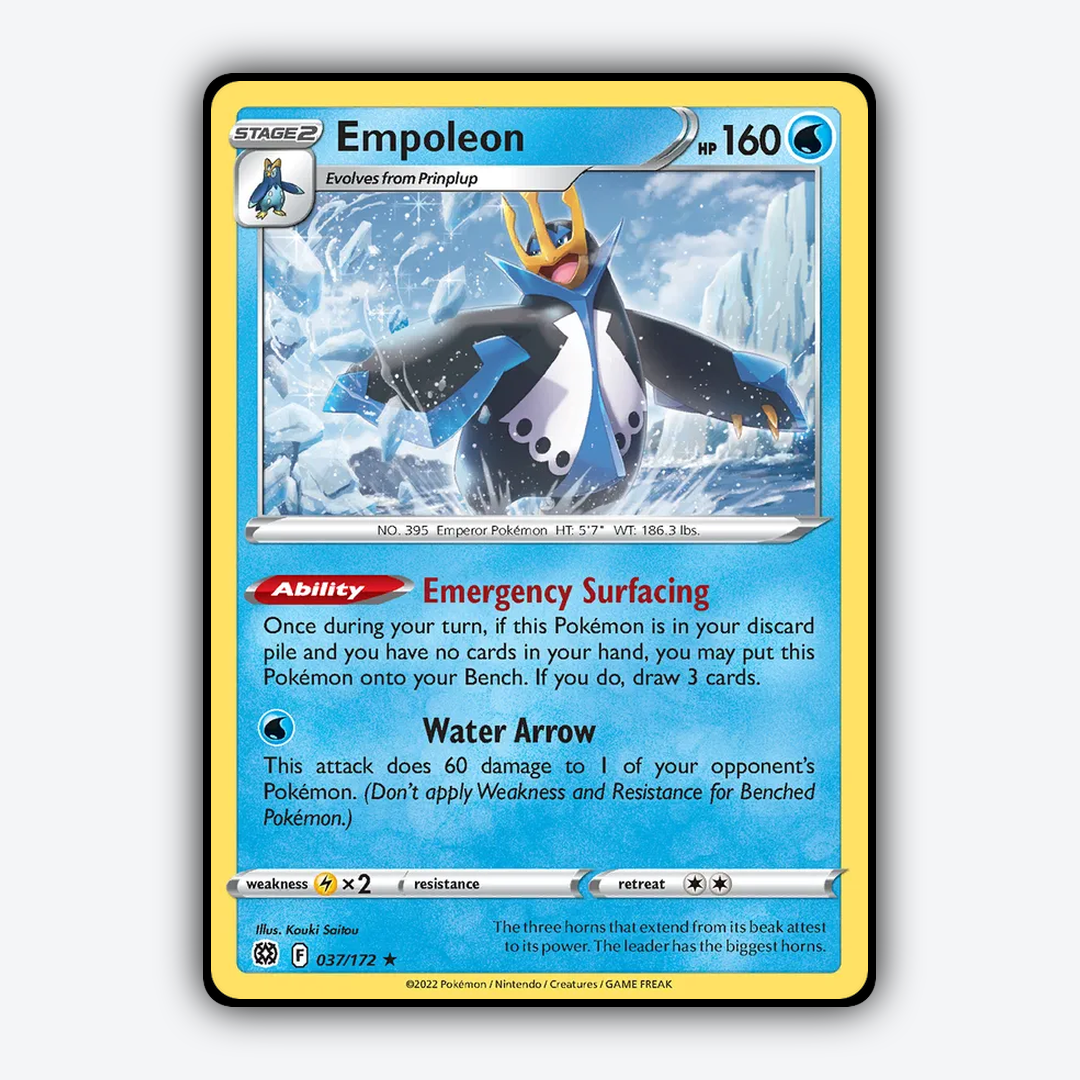 Empoleon 037/172 - Brilliant Stars Set - Card Rug