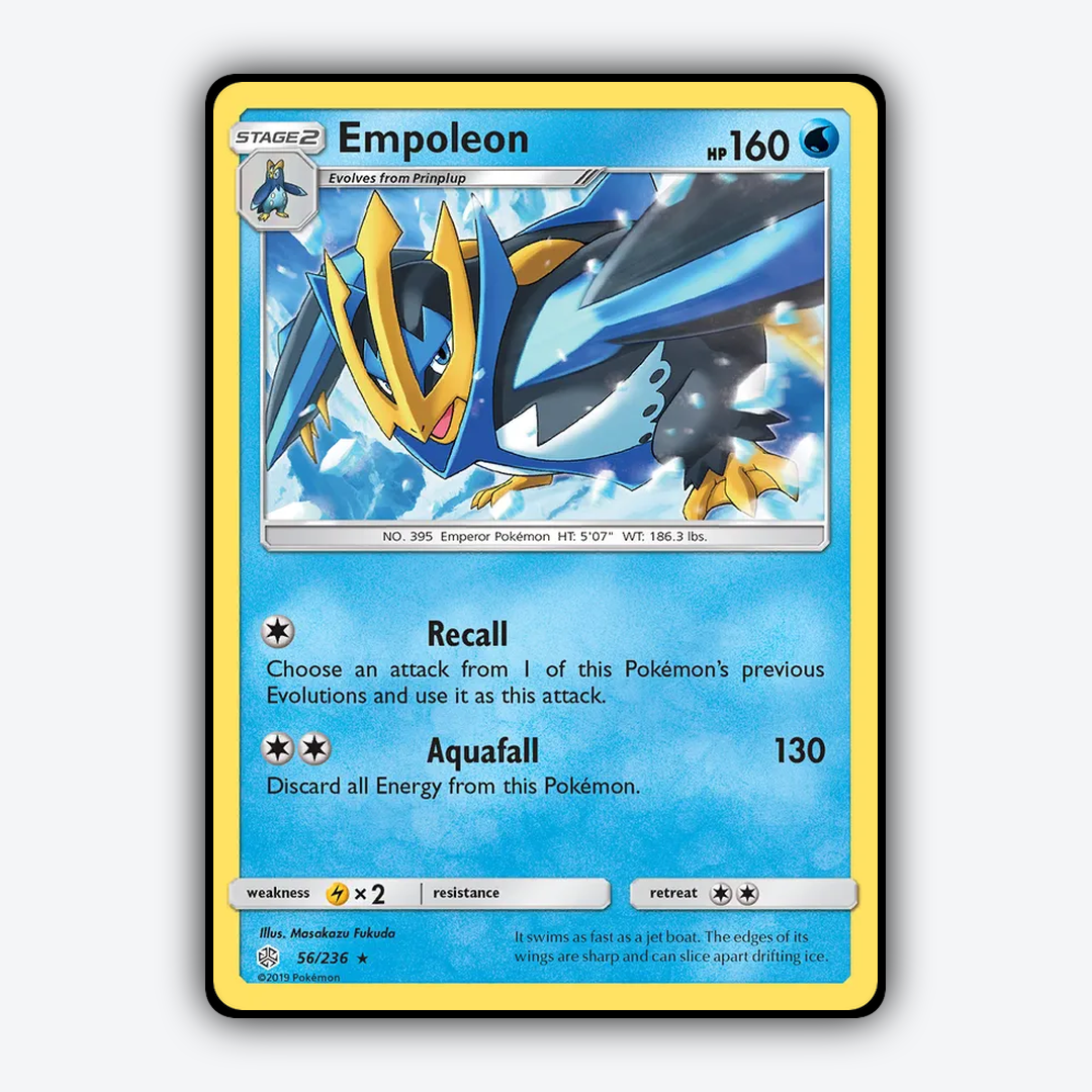 Empoleon 056/236 - Cosmic Eclipse Set - Card Rug