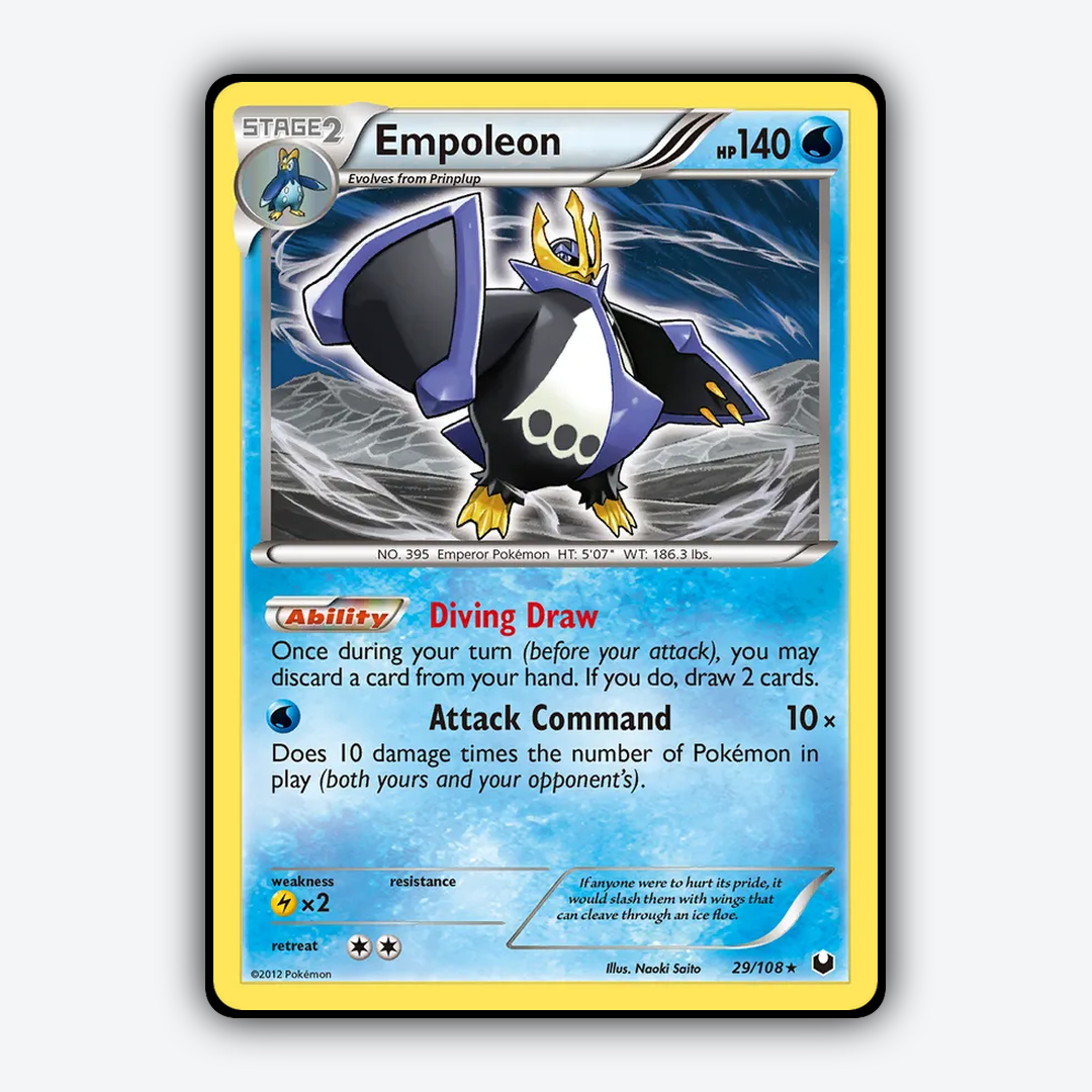 Empoleon 029/108 - Dark Explorers Set - Card Rug