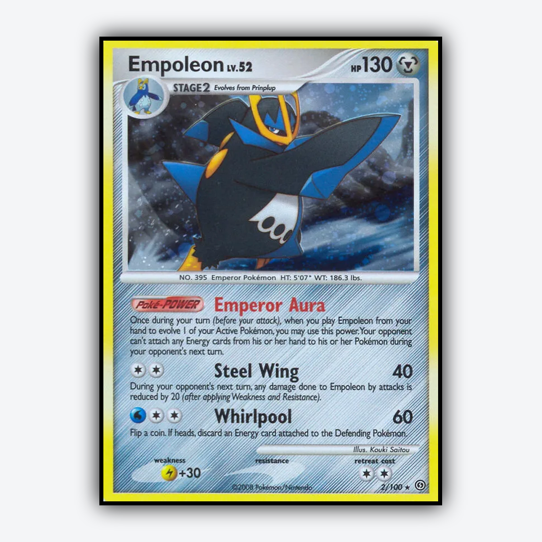Empoleon 002/100 - Stormfront Set - Card Rug