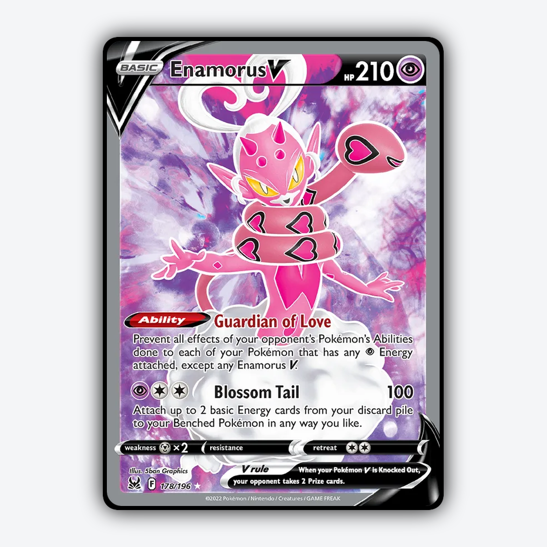 Enamorus V 178/196 - Lost Origin Set - Card Rug