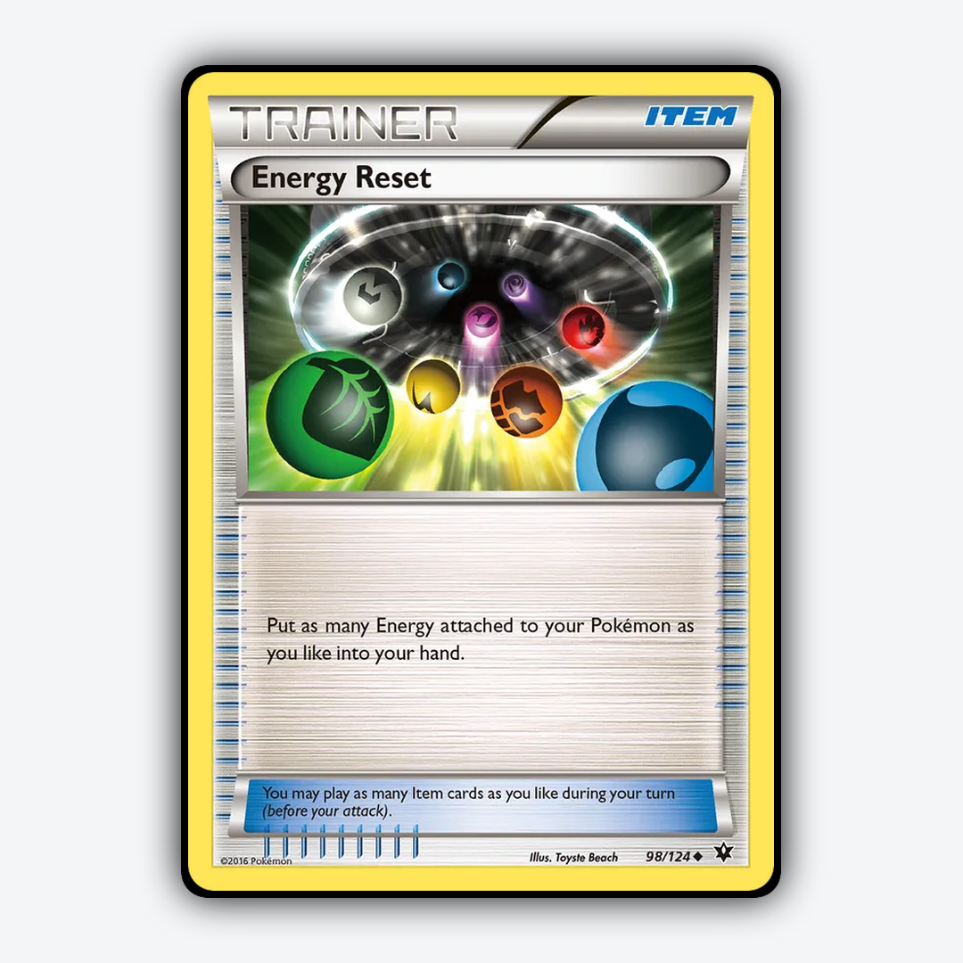 Energy Reset 098/124 - Fates Collide Set - Card Rug