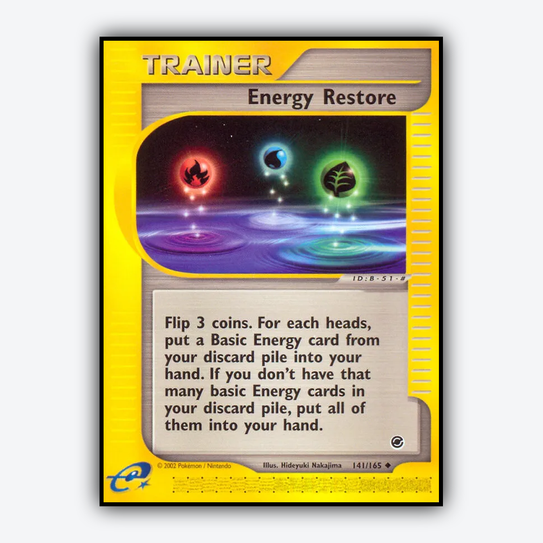 Energy Restore 141/165 - Expedition Base Set - Card Rug