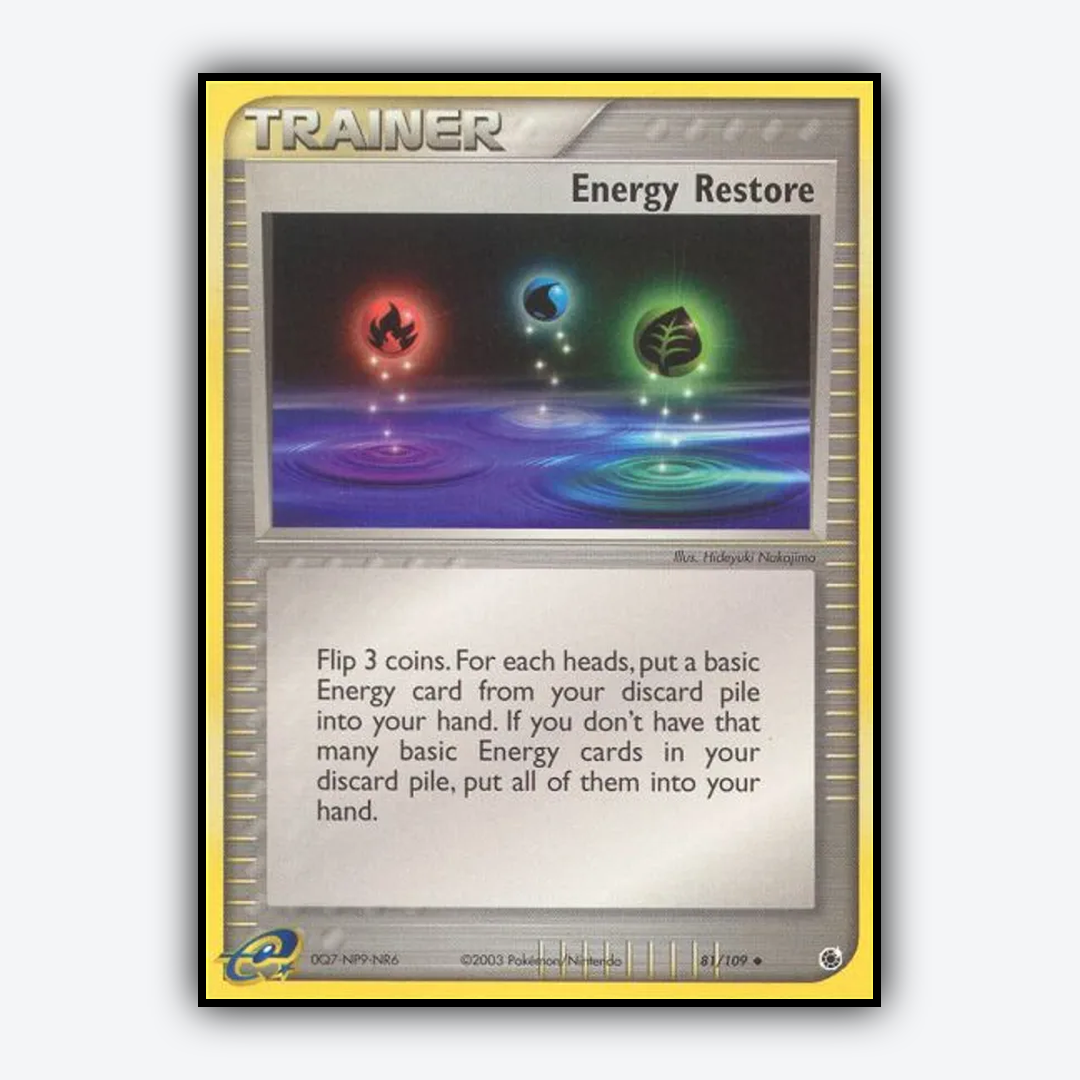 Energy Restore 081/109 - Ruby & Sapphire Set - Card Rug