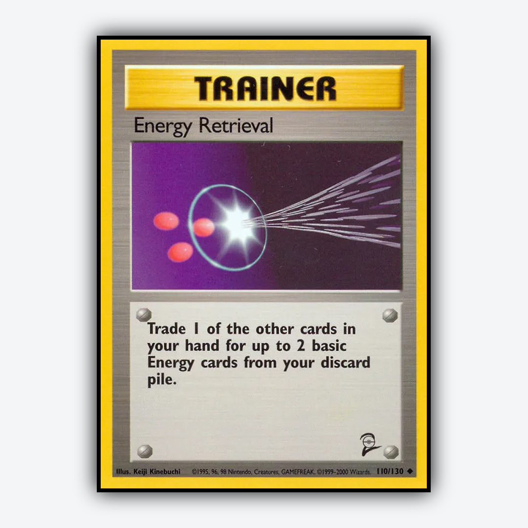 Energy Retrieval 110/130 - Base Set 2 Set - Card Rug