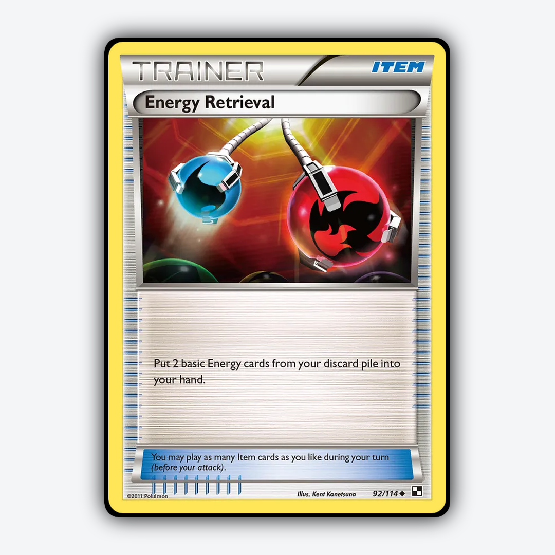 Energy Retrieval 092/114 - Black & White Set - Card Rug