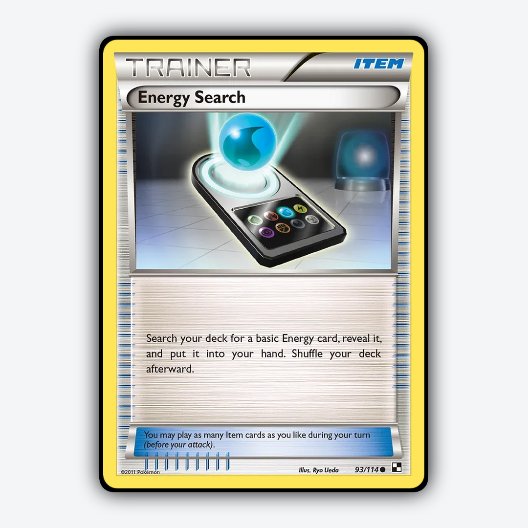 Energy Search 093/114 - Black & White Set - Card Rug