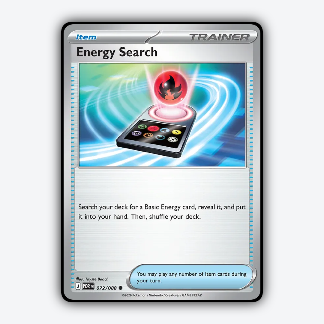 Energy Search 072/088 - Perfect Order Set - Card Rug