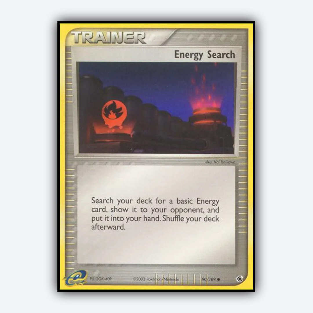 Energy Search 090/109 - Ruby & Sapphire Set - Card Rug