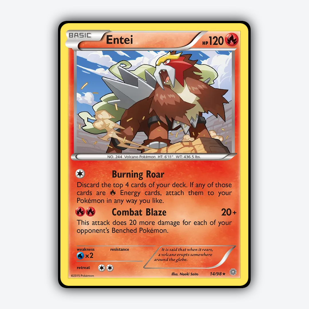 Entei 014/98 - Ancient Origins Set - Card Rug