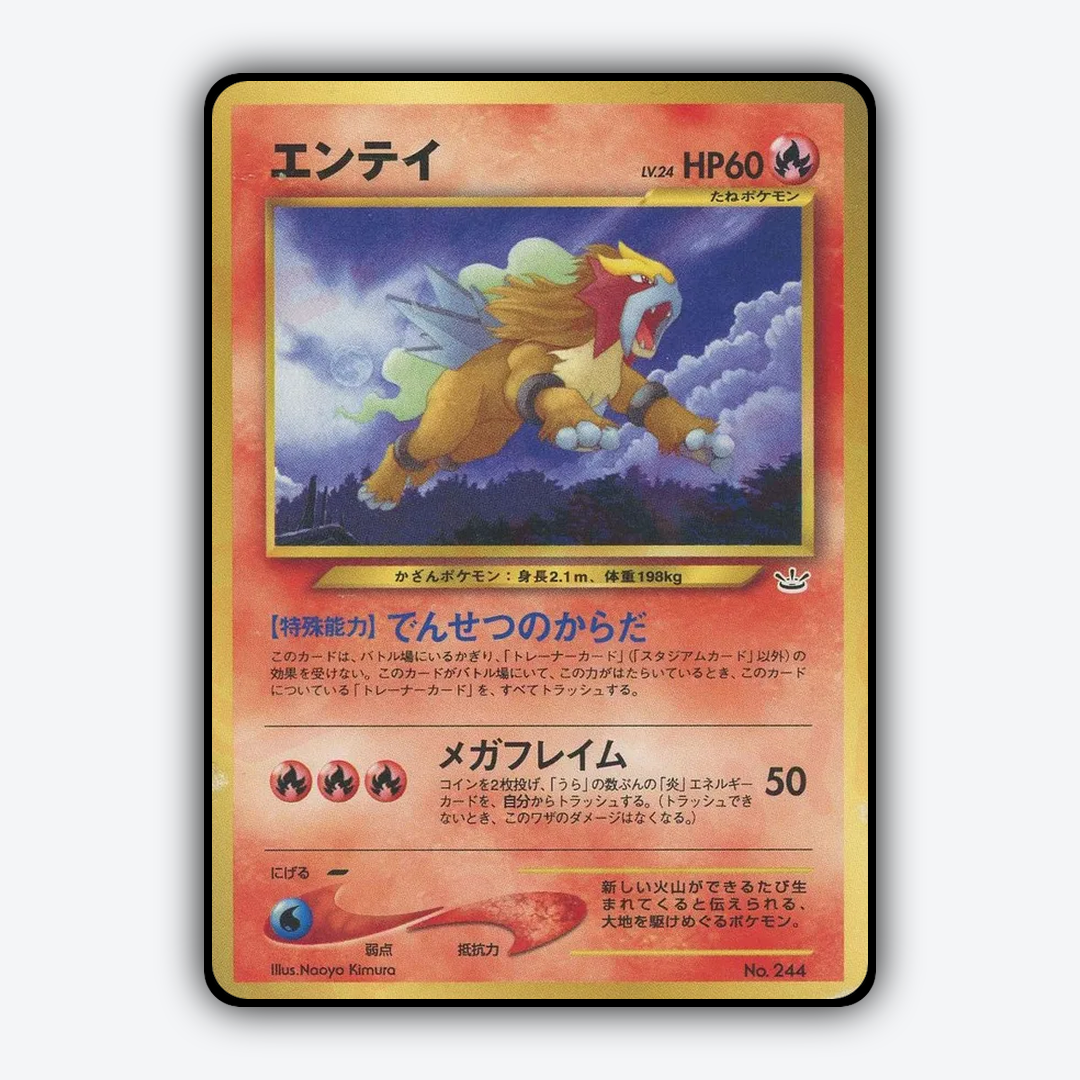 Entei 005 - Neo Premium File 3 Set - Card Rug (JP)