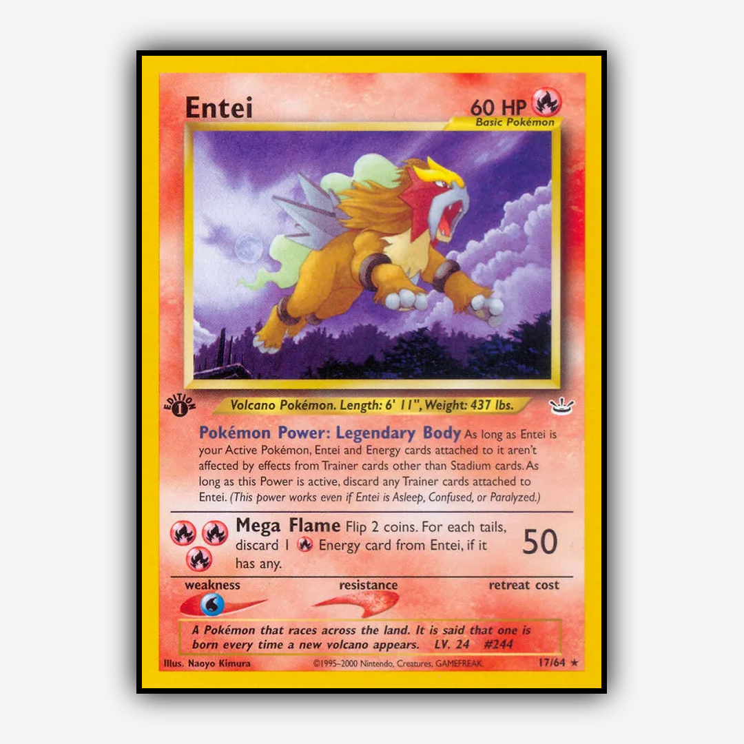 Entei 017/64 - Neo Revelation Set - Card Rug