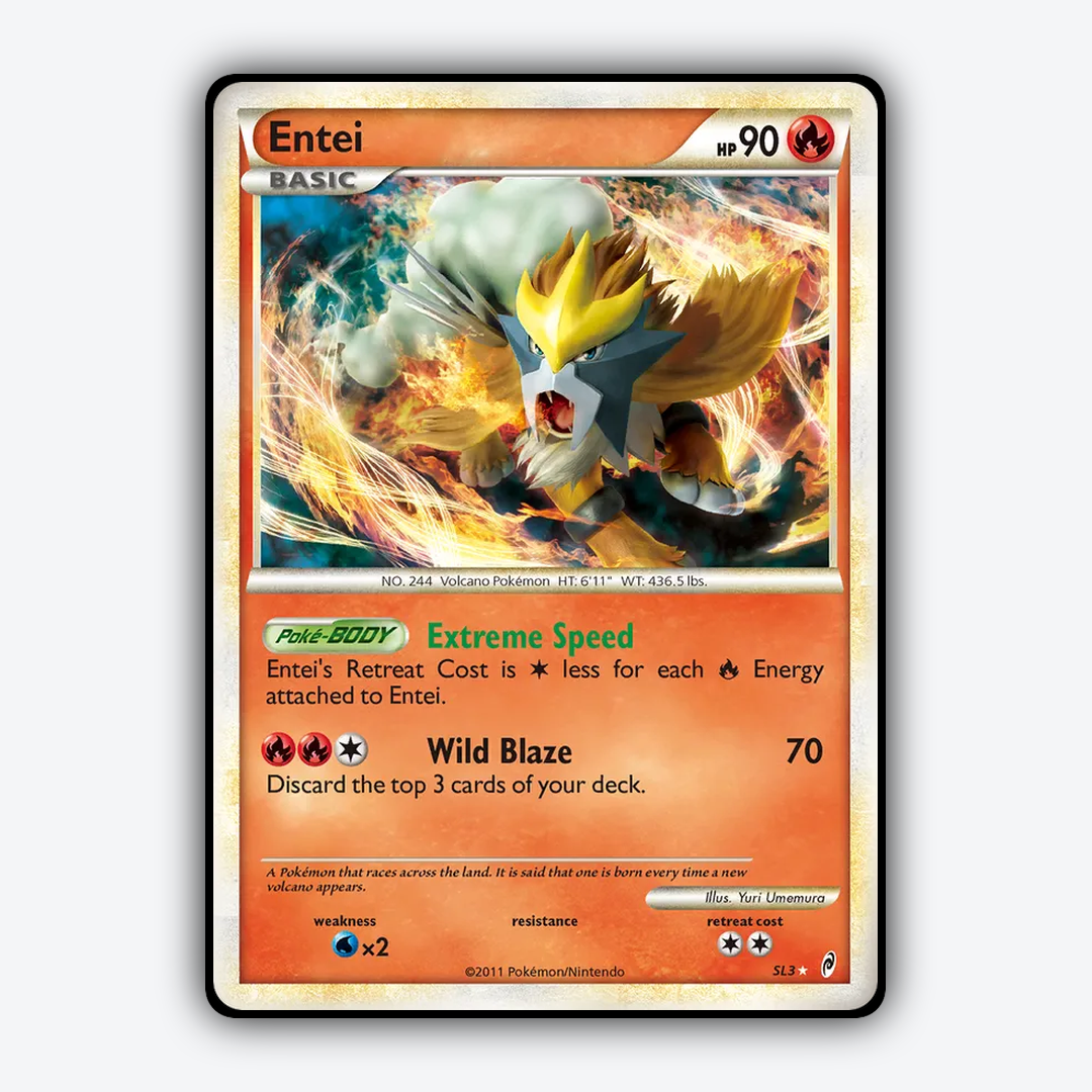 Entei SL003/106 - SL003/106 Call of Legends Set - Card Rug