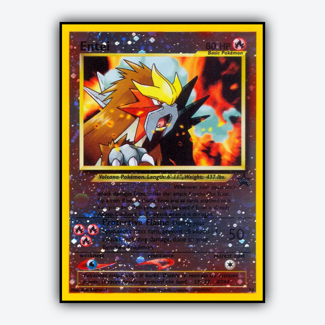 Entei #34 - Wizards Black Star Promos Set - Card Rug