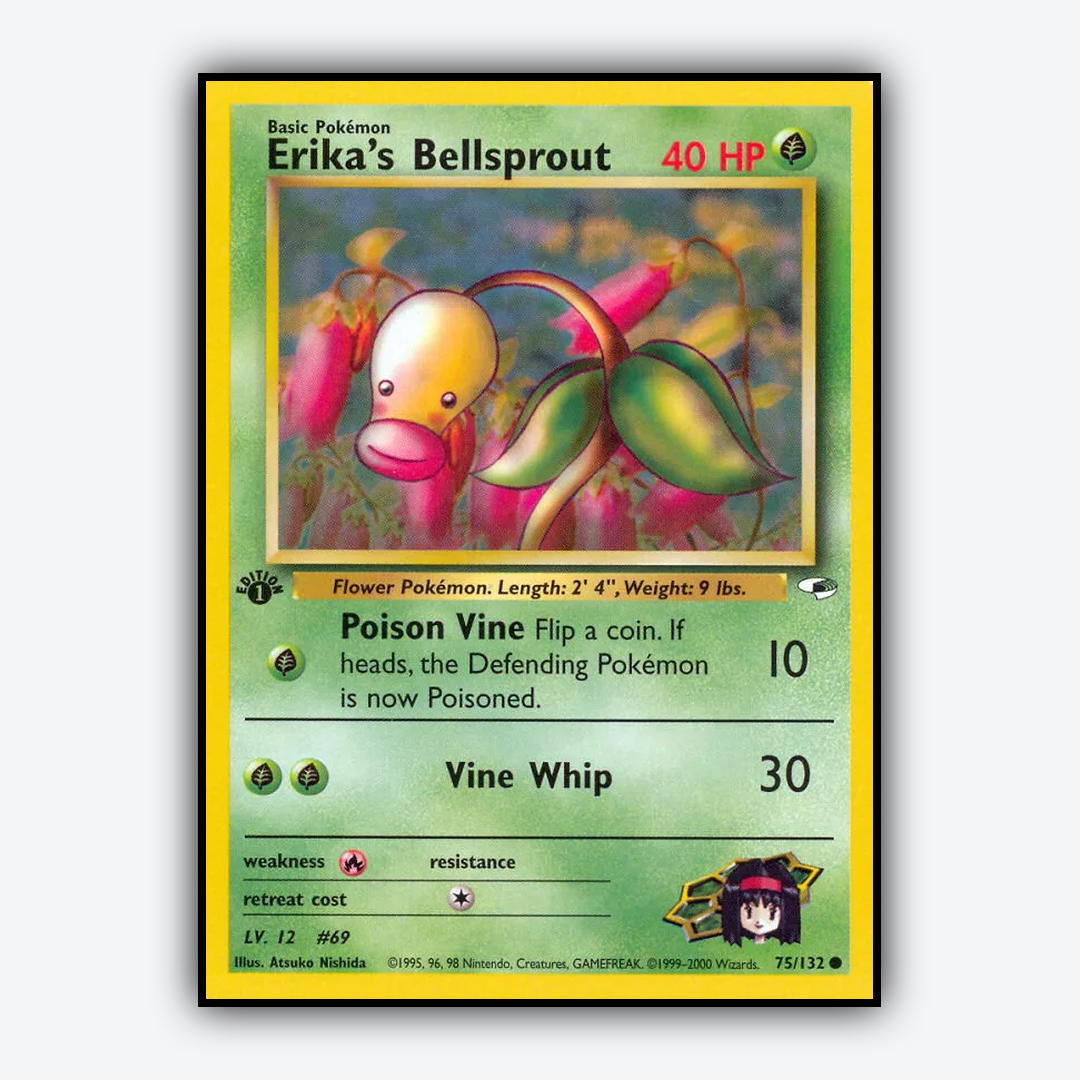 Erika's Bellsprout 075/132 - Gym Heroes Set - Card Rug