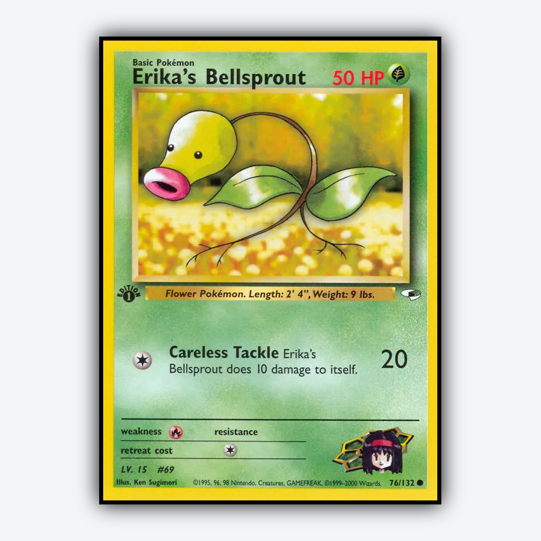 Erika's Bellsprout 076/132 - Gym Heroes Set - Card Rug