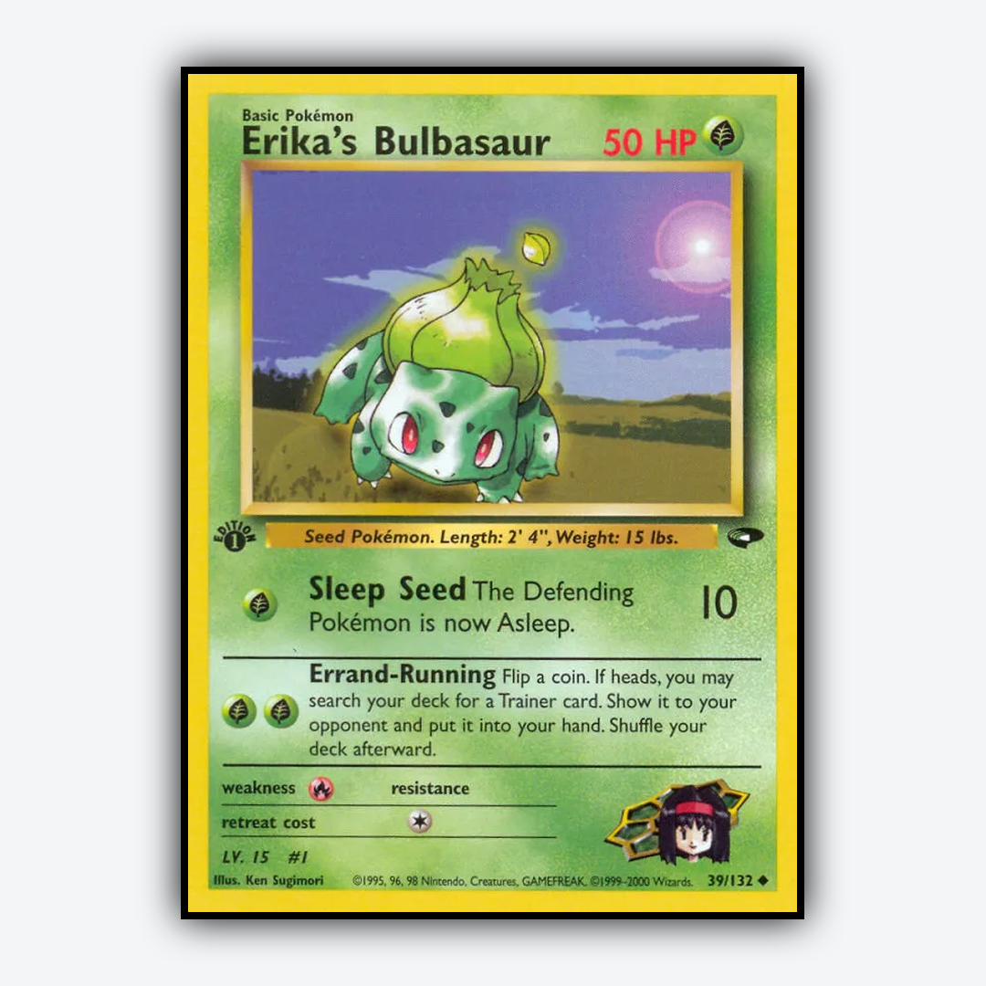 Erika's Bulbasaur 039/132 - Gym Challenge Set - Card Rug