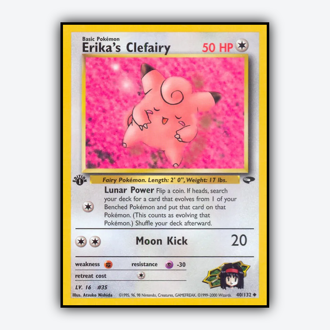 Erika's Clefairy 040/132 - Gym Challenge Set - Card Rug