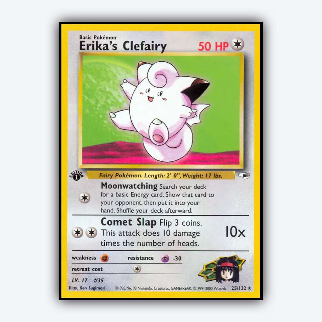 Erika's Clefairy 025/132 - Gym Heroes Set - Card Rug