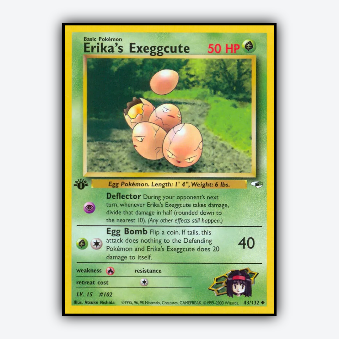 Erika's Exeggcute 043/132 - Gym Heroes Set - Card Rug