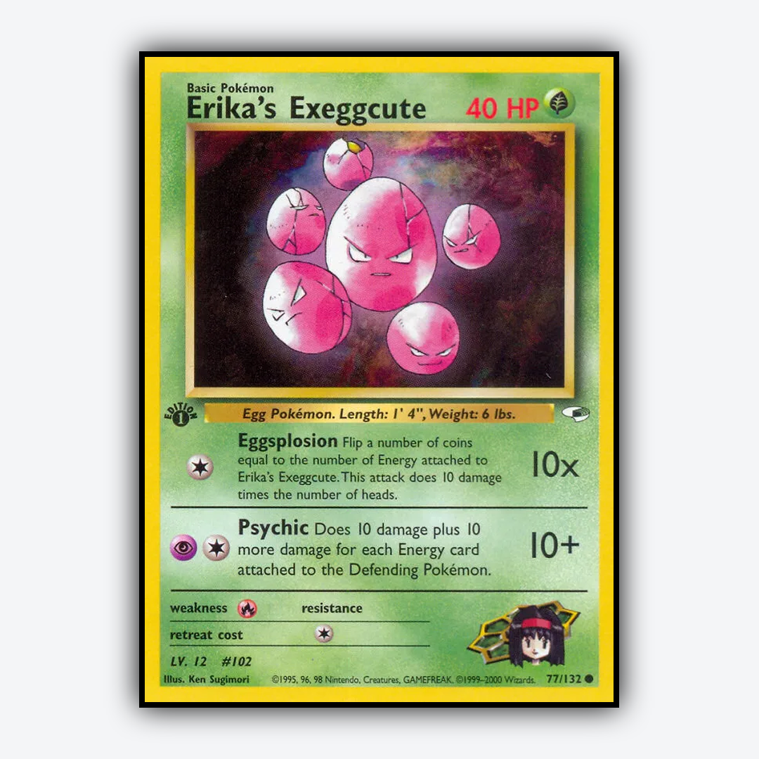 Erika's Exeggcute 077/132 - Gym Heroes Set - Card Rug