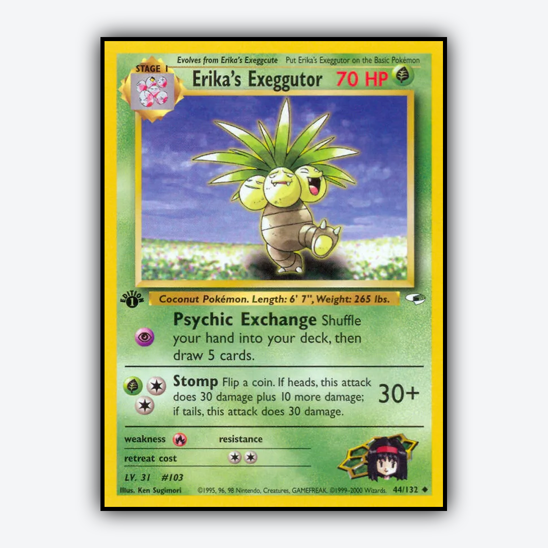 Erika's Exeggutor 044/132 - Gym Heroes Set - Card Rug
