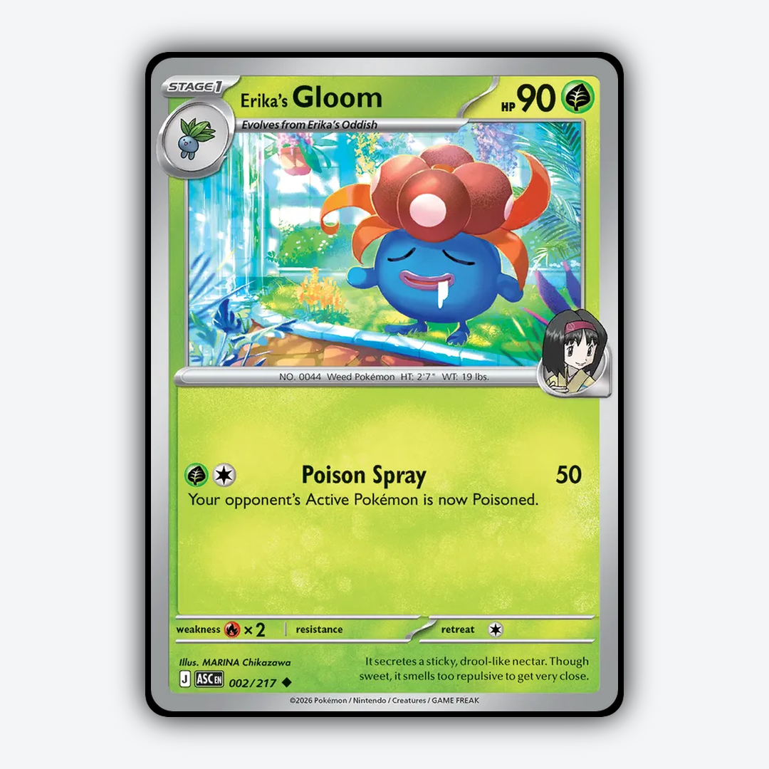 Erika's Gloom 002/217 - Ascended Heroes Set - Card Rug