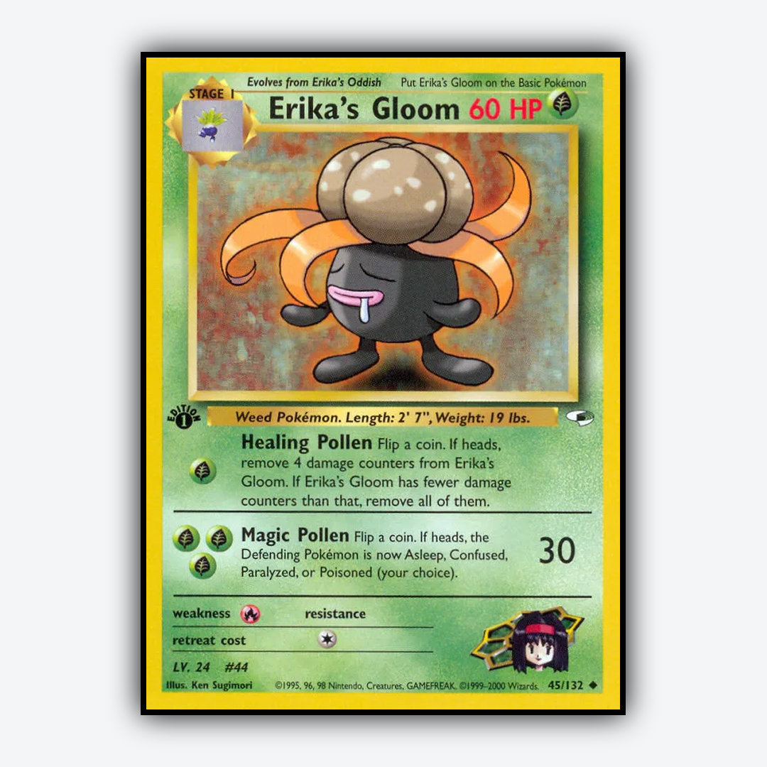 Erika's Gloom 045/132 - Gym Heroes Set - Card Rug