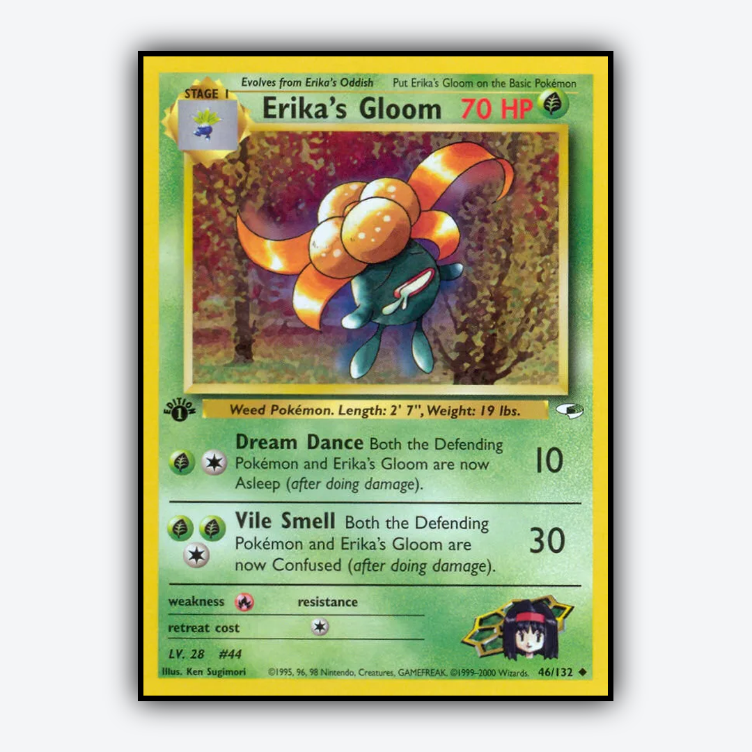 Erika's Gloom 046/132 - Gym Heroes Set - Card Rug